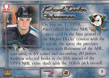1997-98 Pacific Omega - Ice Blue #9 Pavel Trnka Back