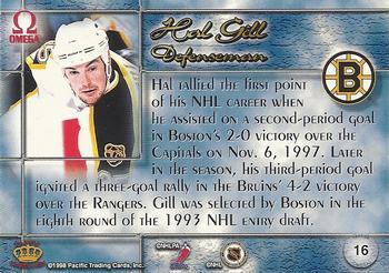 1997-98 Pacific Omega - Ice Blue #16 Hal Gill Back