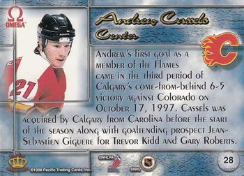 1997-98 Pacific Omega - Ice Blue #28 Andrew Cassels Back