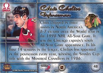 1997-98 Pacific Omega - Ice Blue #48 Chris Chelios Back