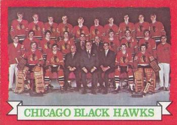 1973-74 O-Pee-Chee #96 Blackhawks Team Front