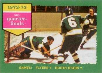 1973-74 O-Pee-Chee #192 1972-73 NHL Quarter-Finals (Series B) Front