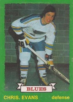 1973-74 O-Pee-Chee #208 Chris Evans Front