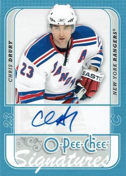 2008-09 O-Pee-Chee - Signatures #S-CD Chris Drury  Front