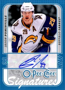 2008-09 O-Pee-Chee - Signatures #S-JP Jason Pominville  Front
