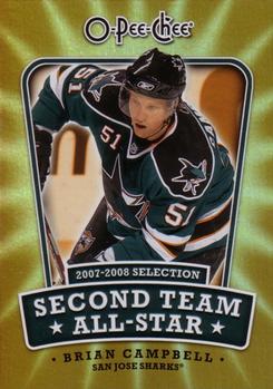 2008-09 O-Pee-Chee - Second Team All-Stars #2ND-BC Brian Campbell Front