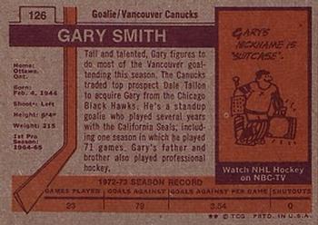 1973-74 Topps #126 Gary Smith Back