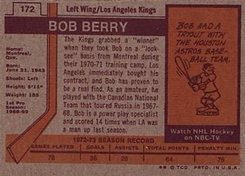 1973-74 Topps #172 Bob Berry Back