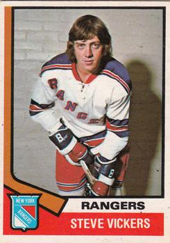 1974-75 O-Pee-Chee #29 Steve Vickers Front