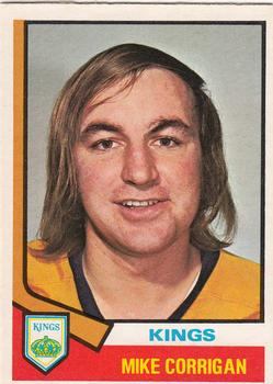 1974-75 O-Pee-Chee #37 Mike Corrigan Front