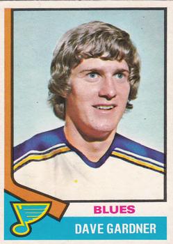 1974-75 O-Pee-Chee #47 Dave Gardner Front