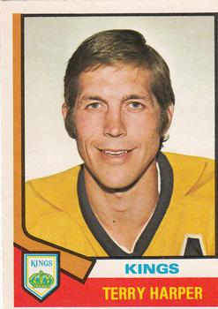 1974-75 O-Pee-Chee #55 Terry Harper Front