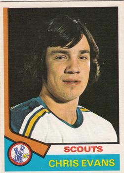 1974-75 O-Pee-Chee #59 Chris Evans Front