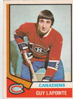 1974-75 O-Pee-Chee #70 Guy Lapointe Front