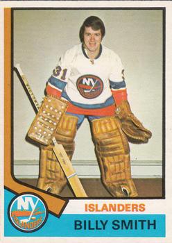 1974-75 O-Pee-Chee #82 Billy Smith Front