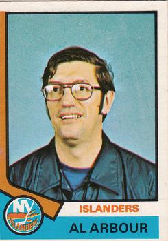 1974-75 O-Pee-Chee #91 Al Arbour Front