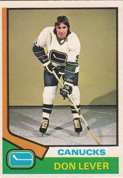 1974-75 O-Pee-Chee #94 Don Lever Front