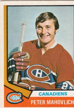 1974-75 O-Pee-Chee #97 Pete Mahovlich Front