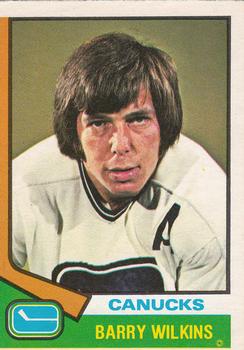 1974-75 O-Pee-Chee #182 Barry Wilkins Front