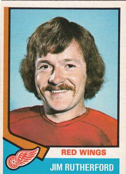 1974-75 O-Pee-Chee #225 Jim Rutherford Front