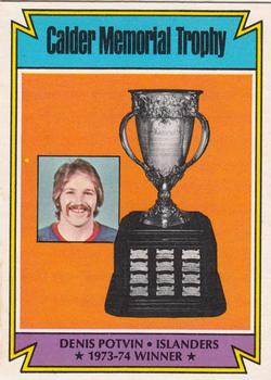 1974-75 O-Pee-Chee #252 Calder Memorial Trophy Front
