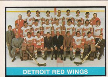 1974-75 O-Pee-Chee #267 Detroit Red Wings Team Front