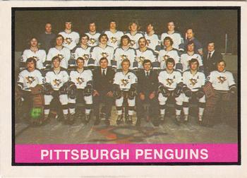 1974-75 O-Pee-Chee #274 Pittsburgh Penguins Team Front