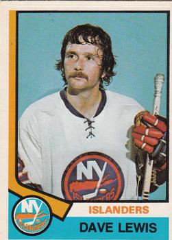 1974-75 O-Pee-Chee #324 Dave Lewis Front