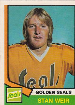 1974-75 O-Pee-Chee #355 Stan Weir Front