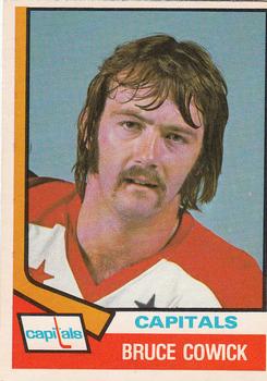 1974-75 O-Pee-Chee #386 Bruce Cowick Front