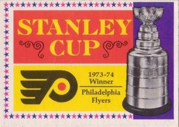 1974-75 O-Pee-Chee #250 Philadelphia Flyers (Stanley Cup) Front