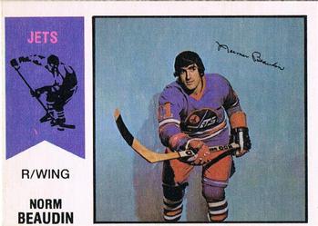1974-75 O-Pee-Chee WHA #11 Norm Beaudin Front