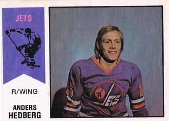 1974-75 O-Pee-Chee WHA #17 Anders Hedberg Front