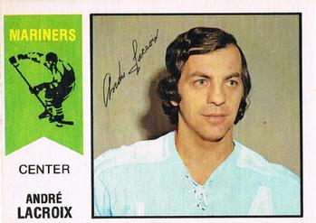 1974-75 O-Pee-Chee WHA #60 Andre Lacroix Front