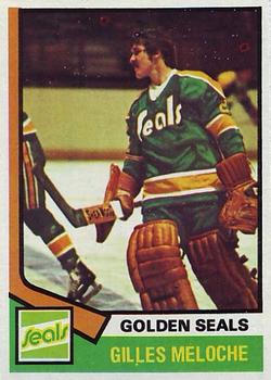 1974-75 Topps #205 Gilles Meloche Front