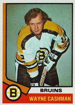 1974-75 Topps #206 Wayne Cashman Front