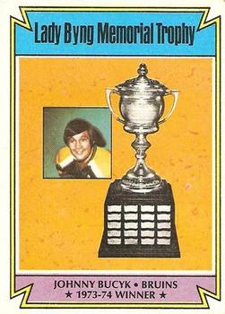 1974-75 Topps #245 Lady Byng Memorial Trophy Front