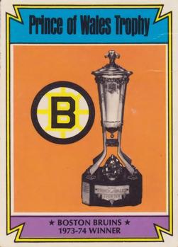 1974-75 Topps #247 Prince of Wales Trophy Front
