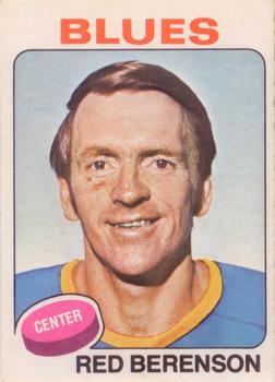 1975-76 O-Pee-Chee #22 Red Berenson Front