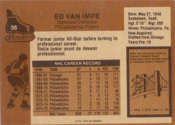 1975-76 O-Pee-Chee #38 Ed Van Impe Back