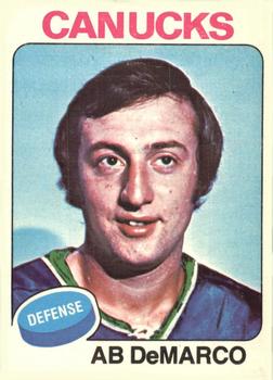 1975-76 O-Pee-Chee #78 Ab DeMarco Front