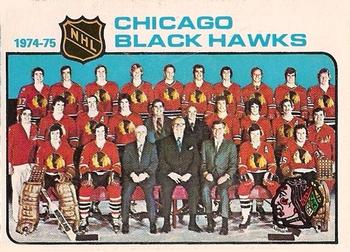 1975-76 O-Pee-Chee #84 Chicago Blackhawks Front