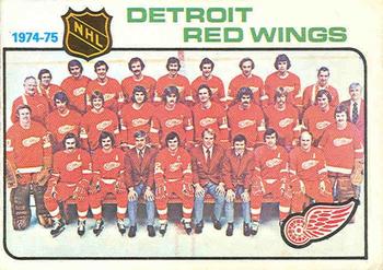 1975-76 O-Pee-Chee #87 Detroit Red Wings Front