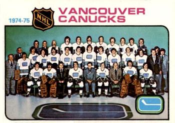 1975-76 O-Pee-Chee #97 Vancouver Canucks Front