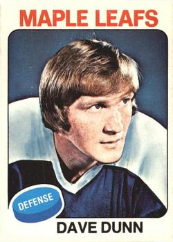 1975-76 O-Pee-Chee #187 Dave Dunn Front