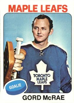 1975-76 O-Pee-Chee #203 Gord McRae Front