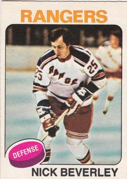 1975-76 O-Pee-Chee #279 Nick Beverley Front