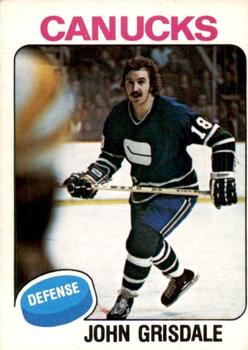 1975-76 O-Pee-Chee #339 John Grisdale Front