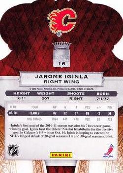 2010-11 Panini Crown Royale #16 Jarome Iginla Back