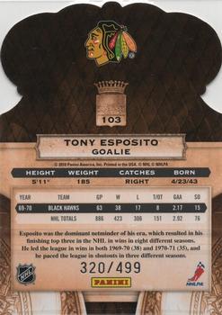 2010-11 Panini Crown Royale #103 Tony Esposito Back